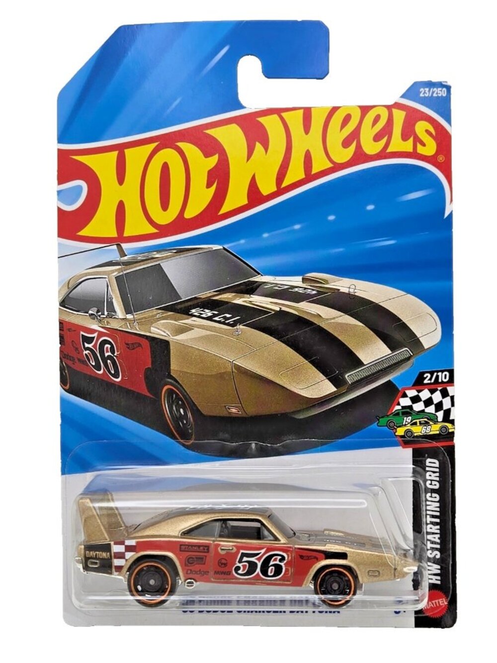 Hot Wheels 1969 Dodge Charger Daytona Die Cast Car 1:64 Scale Collectible Toy